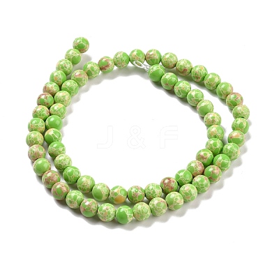 Synthetic Imperial Jasper Beads Strands G-E568-01A-01-1