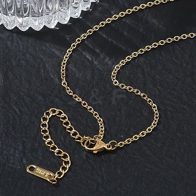2MM 304 Stainless Steel Cable Chain Necklaces for Women SA-CBACA62-05G-1