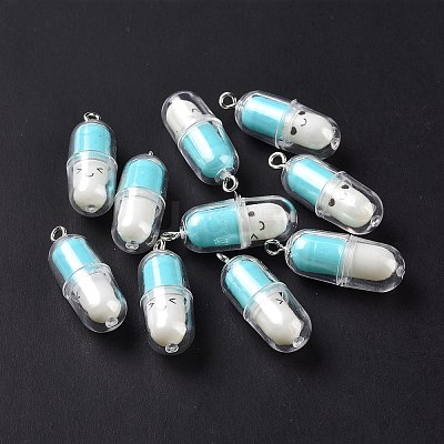 Translucent Plastic Pendants X-KY-L006-29E-1