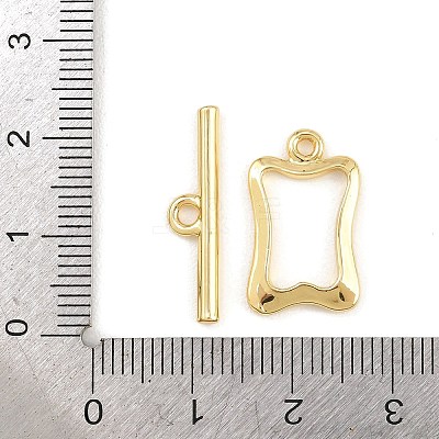 Brass Toggle Clasps KK-G548-41G-04-1