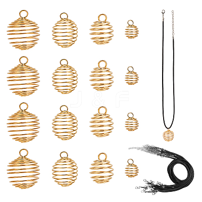 DIY Wire Pendants Necklaces Kits DIY-PH0003-04-1