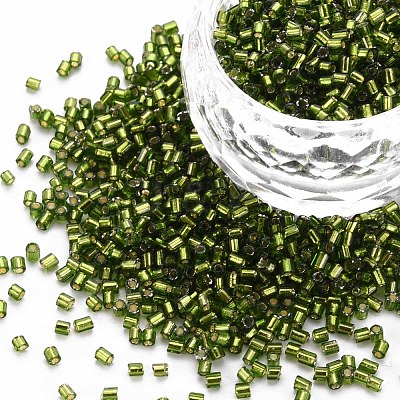 Glass Bugle Beads SEED-S032-08A-55A-1