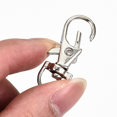 Alloy Swivel Lobster Claw Clasps X-PALLOY-T010-02P-1