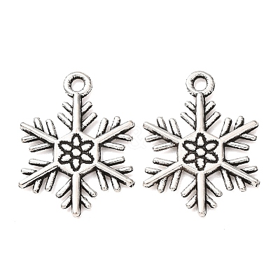 Tibetan Style Alloy Pendants TIBEP-3264-AS-RS-1