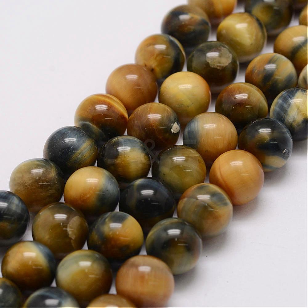 Wholesale Natural Tiger Eye Bead Strands - Jewelryandfindings.com