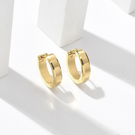 304 Stainless Steel Hoop Earrings for Women EJEW-C096-62G-1