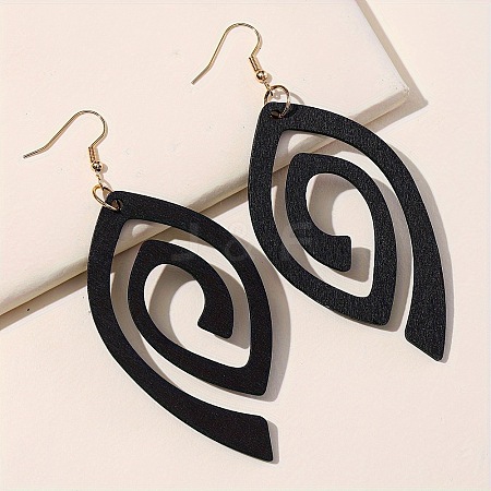 Iron Wood Dangle Earrings for Women WG05794-04-1