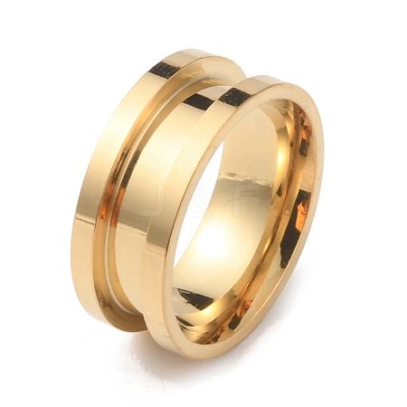 201 Stainless Steel Grooved Finger Ring RJEW-WH0004-32B-G-1