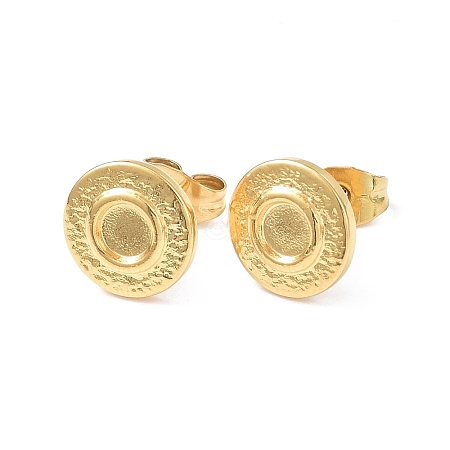 Ion Plating(IP) 304 Stainless Steel Stud Earring Finding EJEW-I285-28G-1