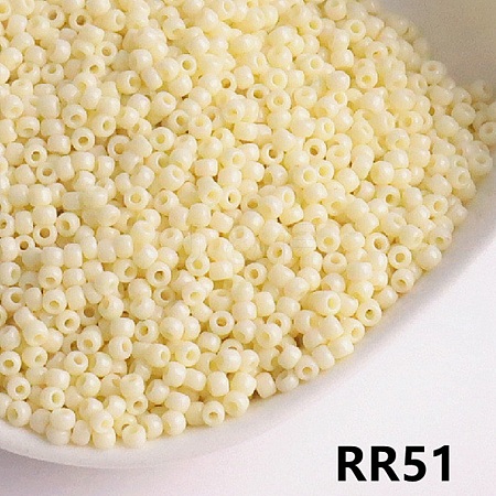 Opaque 8/0 Glass Seed Beads SEED-I013-3mm-RR51-1