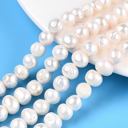 Natural Cultured Freshwater Pearl Beads Strands X-PEAR-N013-08G-01-1