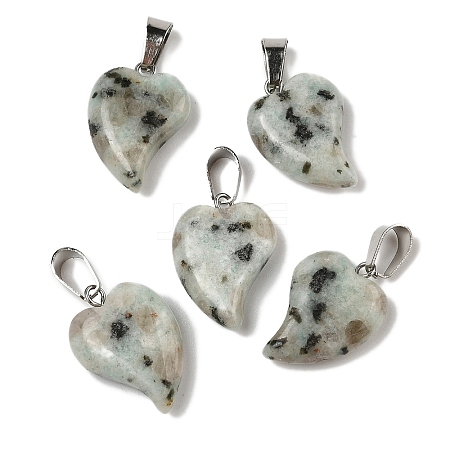 Natural Sesame Jasper Pendants G-B127-11P-11-1