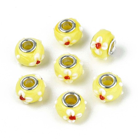 Handmade Lampwork European Beads LAMP-Q029-03B-1