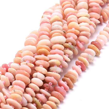 Natural Pink Opal Beads Strands G-E569-J25-1