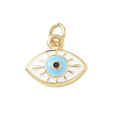 Brass Enamel Pendants KK-CBA3F25-12G-02-1