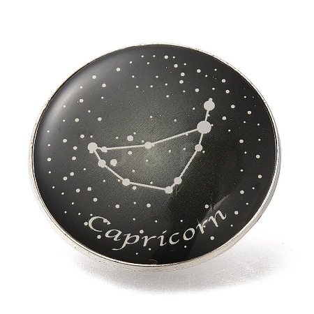 Twelve Constellation Creative Alloy Badges Constellation Brooches JEWB-S033-01P-J-1