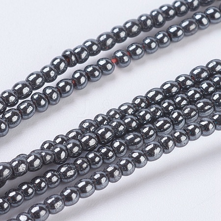 Non-Magnetic Synthetic Hematite Beads G-H1074-1-1