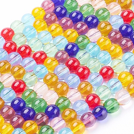 Glass Beads Strands GLAA-G043-01-6mm-1