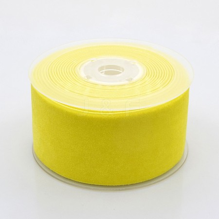 Polyester Velvet Ribbon for Gift Packing and Festival Decoration SRIB-M001-50mm-640-1