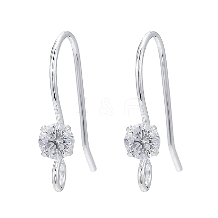 925 Sterling Silver Earring Hooks STER-S002-52-1