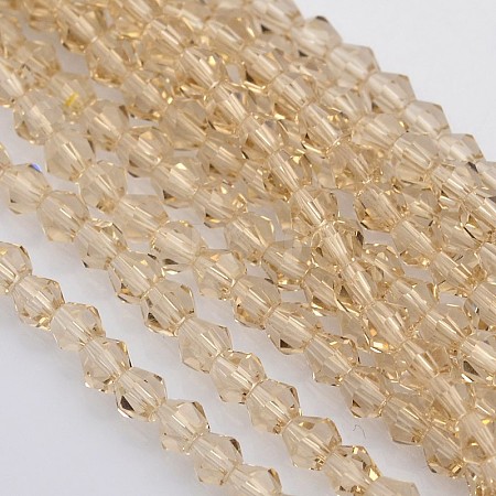 Bicone Glass Beads Strands LS-EGLA-P016-4mm-12-1