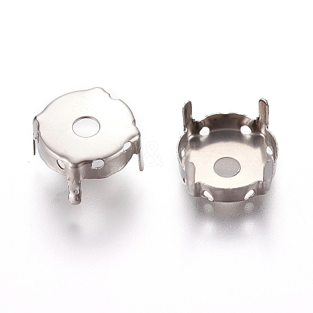 Non-Tarnish Stainless Steel Sew on Prong Settings LS-X-STAS-L229-05A-1