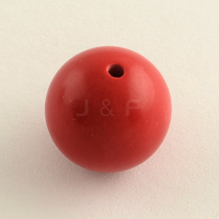 Round Cinnabar Beads LS-X-CARL-Q002-8mm-1