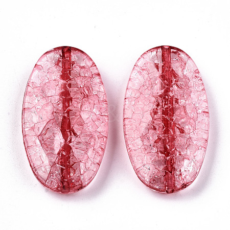 Transparent Crackle Acrylic Beads CACR-N003-43C-1