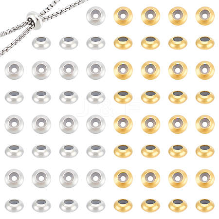 100Pcs 2 Colors Brass Spacer Beads FIND-UN0015-57-1