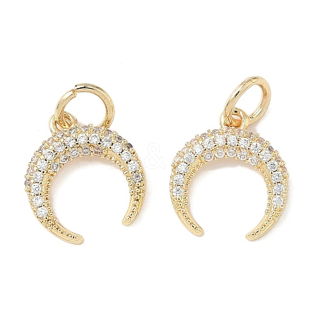 Brass Micro Pave Cubic Zirconia Pendants LS-KK-D386-15G-01-1