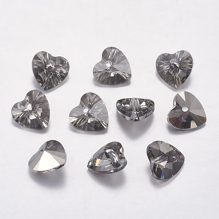 Faceted Glass Rhinestone Charms RGLA-F054-12x12-215-1