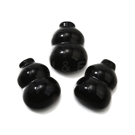 Natural Black Onyx Cabochons G-Q018-01B-1