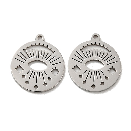 Non-Tarnish 316L Surgical Stainless Steel Pendants STAS-F302-10P-02-1