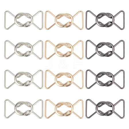 Olycraft 12Pcs 3 Colors Alloy Belt Buckles FIND-OC0002-91B-1