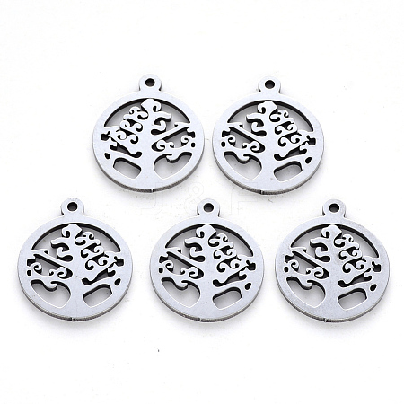 Non-Tarnish 201 Stainless Steel Pendants STAS-N092-17-1