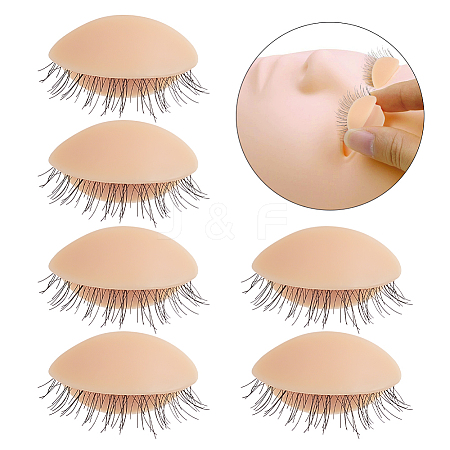 Silicone Replacement Eyelids For Mannequin Head Eyelids MRMJ-WH0070-98B-1