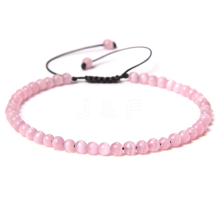 4mm Cat Eye Beaded Braided Bracelets SY1950-25-1