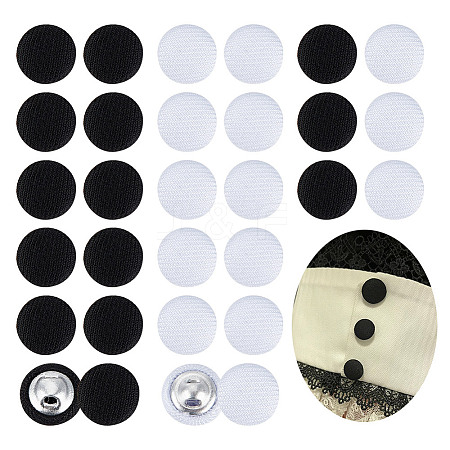  100Pcs 2 Colors 1-Hole Aluminum Buttons DIY-NB0010-26-1