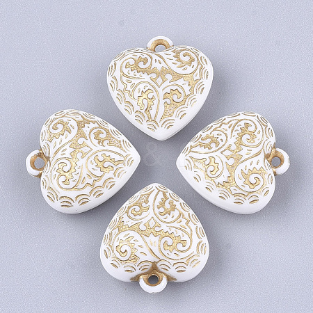 Plating Acrylic Pendants PACR-T008-08-1