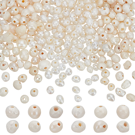 240Pcs 3 Styles Natural Cultured Freshwater Pearl Beads PEAR-PH0001-25-1