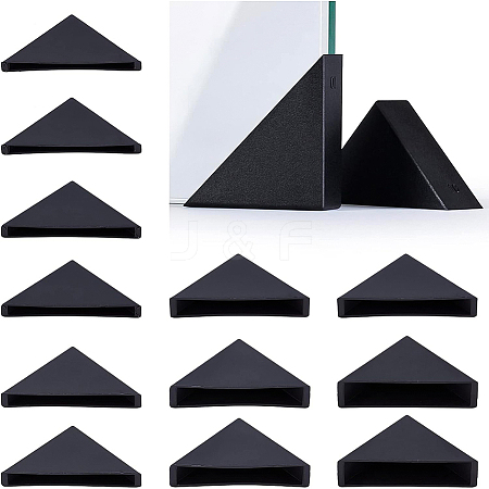 BENECREAT 60Pcs 6 Style Plastic Triangle Corner Protector FIND-BC0003-11-1