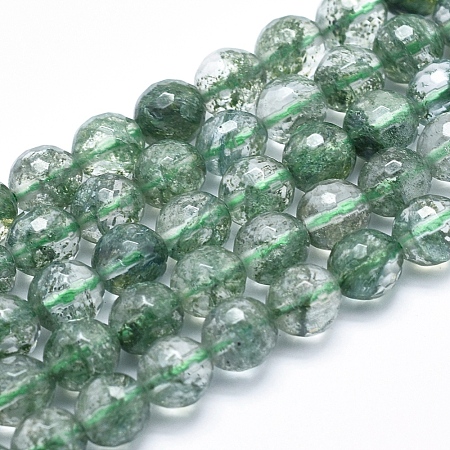 Natural Green Quartz Beads Strands G-K256-25-8mm-1