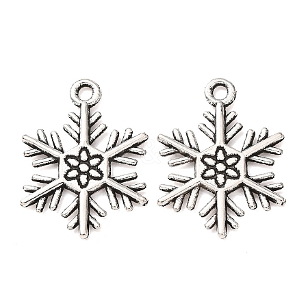 Tibetan Style Alloy Pendants TIBEP-3264-AS-RS-1