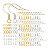 Brass Earring Hooks with Jump Rings & Plastic Ear Nuts DIY-PH0023-18-7