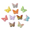 50Pcs 2 Styles UV Plating Acrylic Beads MACR-CJ0002-16-9