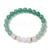 Natural Mixed Gemstone Beaded Stretch Bracelets for Women BJEW-JB11332-02-2