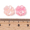 UV Plating Opaque Acrylic Beads OACR-G058-17F-3
