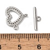 Brass Micro Pave Clear Cubic Zirconia Toggle Clasps KK-N254-69P-4