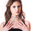 3Pcs 3 Styles Punk-style Imitation Leather Chocker Necklaces NJEW-CL0001-25-6