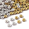 120Pcs 2 Colors Brass Rhinestone Spacer Beads RB-FS0001-05A-3